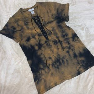 Brown & black tye dye t-shirt size S
